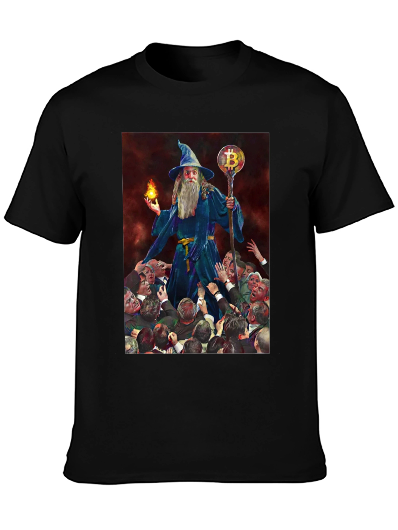 Bitcoin Wizard T-Shirt - Crypto Magic!