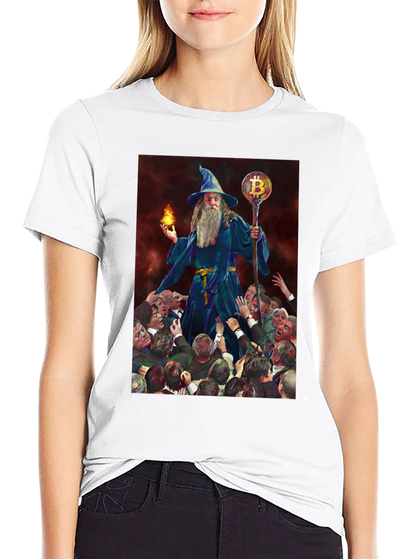Bitcoin Wizard T-Shirt - Crypto Magic!