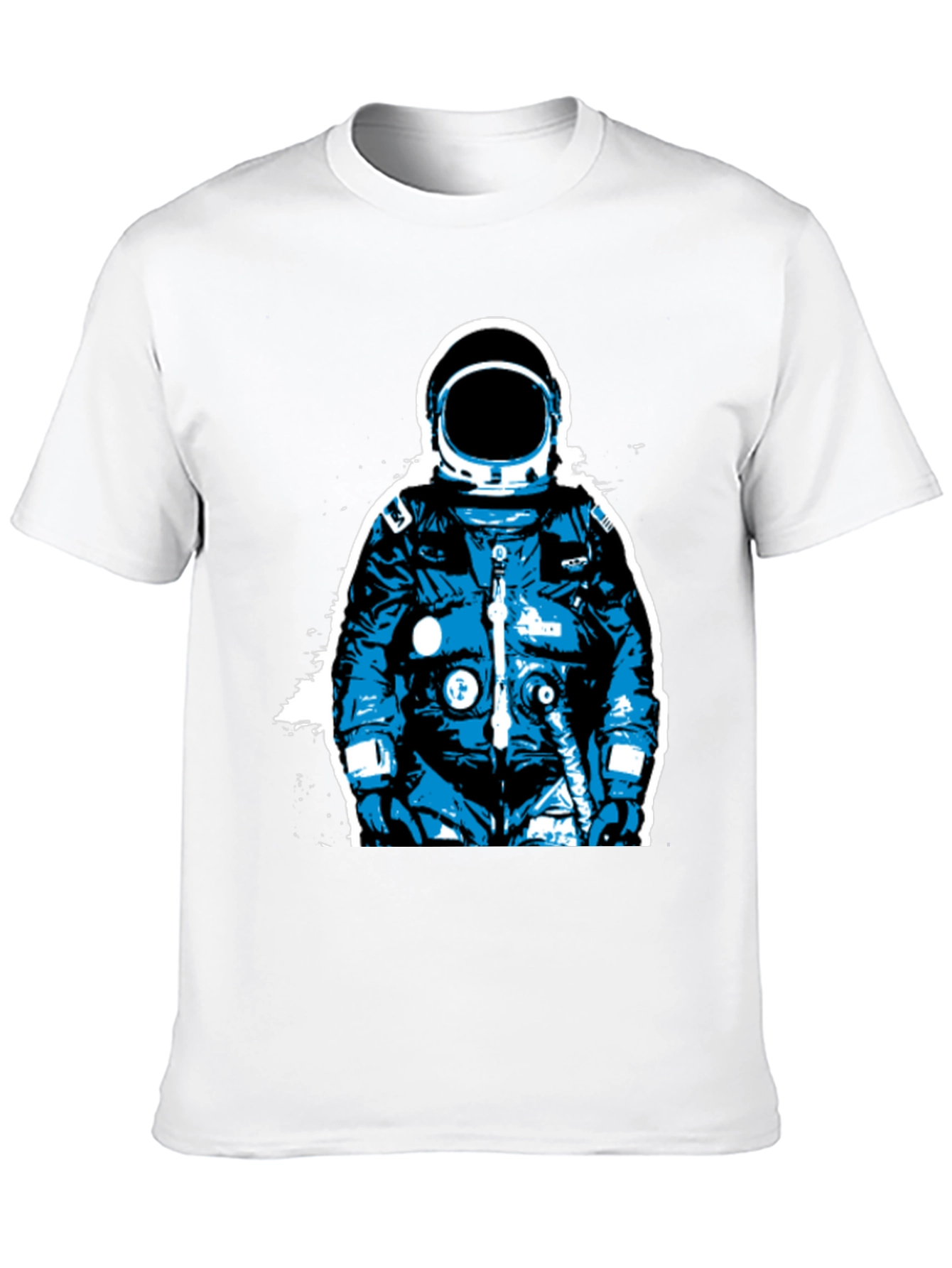 Astronaut Graphic Print Black T-Shirt