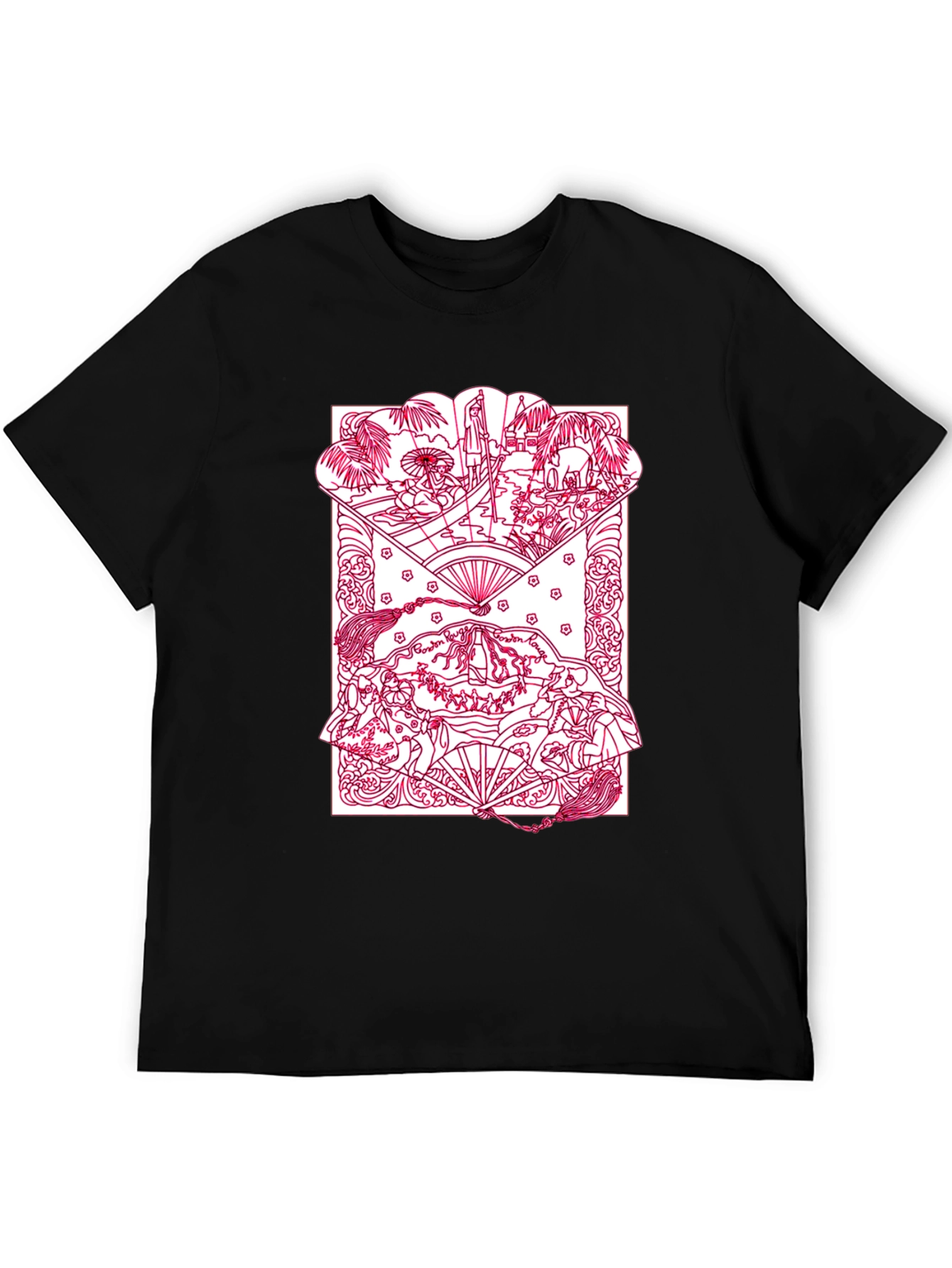 Artistic Graphic Print Crew Neck T-Shirt