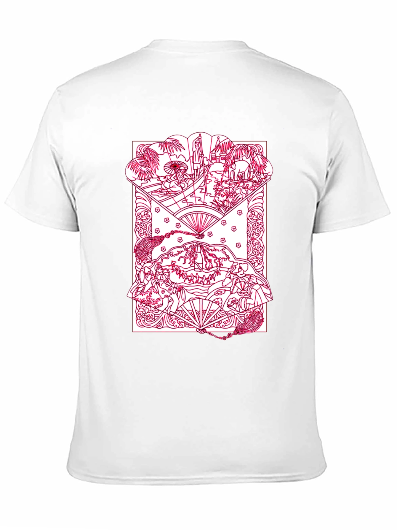 Artistic Graphic Print Crew Neck T-Shirt
