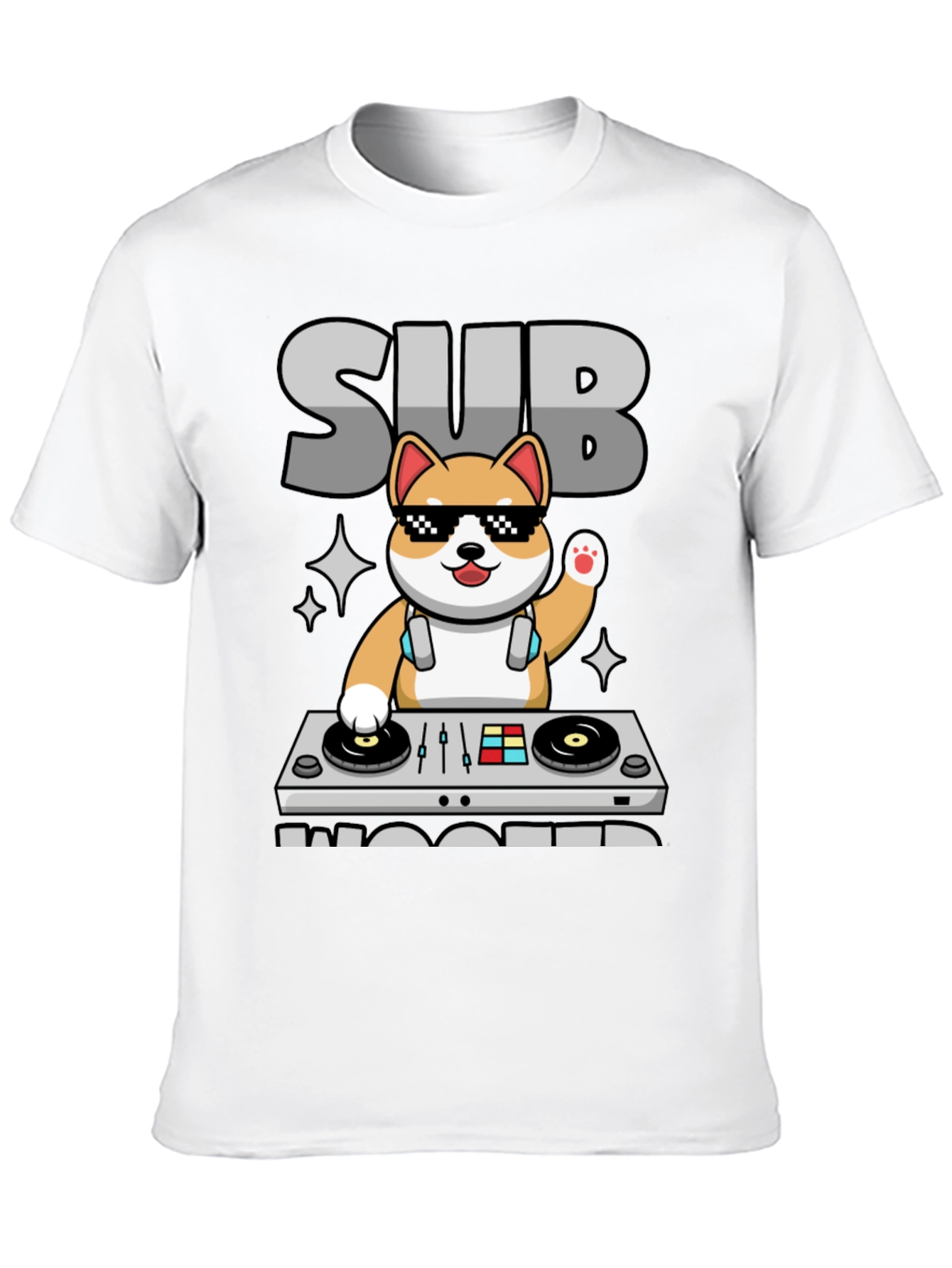 DJ Shiba Inu T-Shirt - Sub Woofers