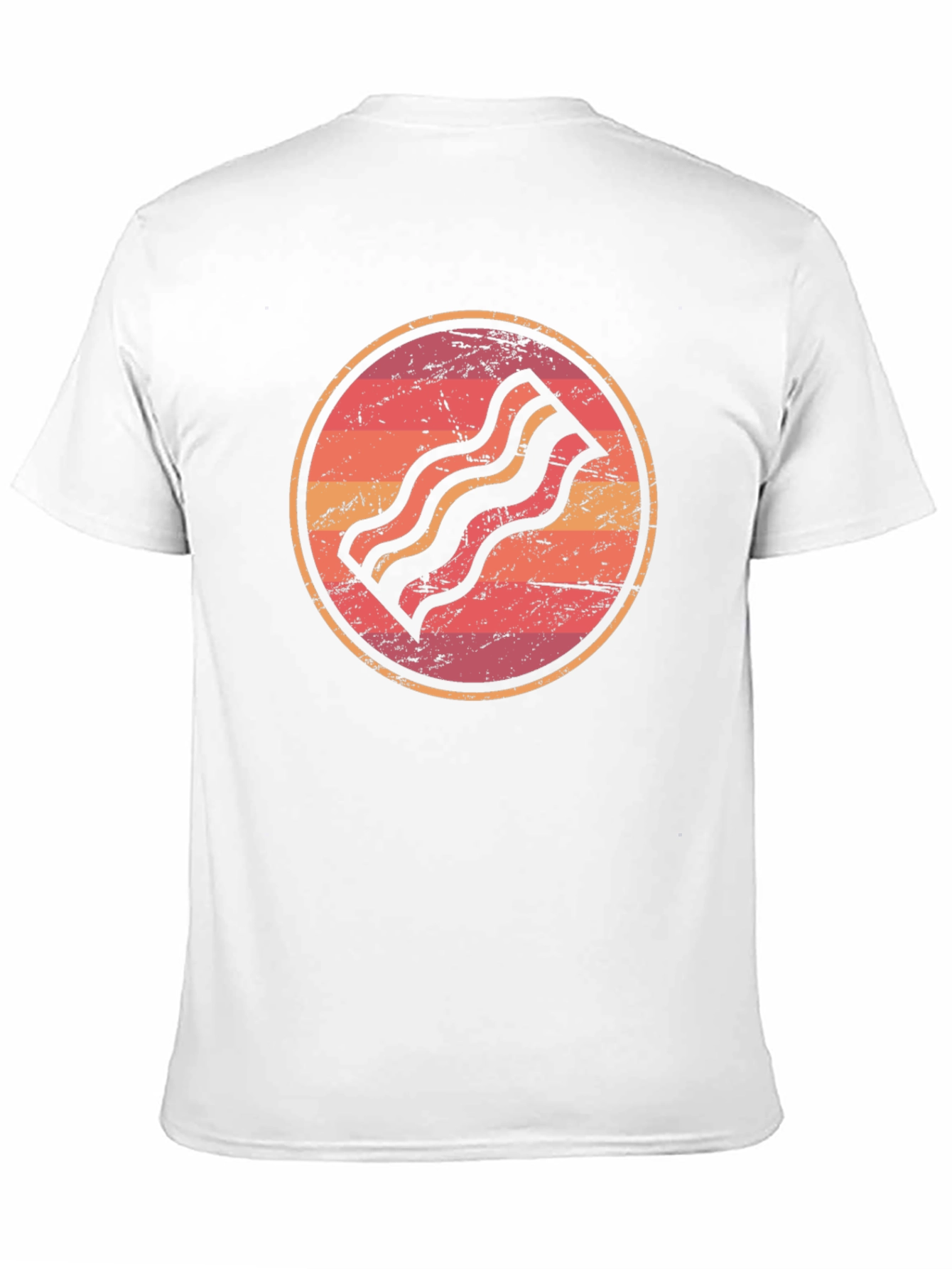 Retro Bacon Graphic Tee - Black Unisex T-Shirt