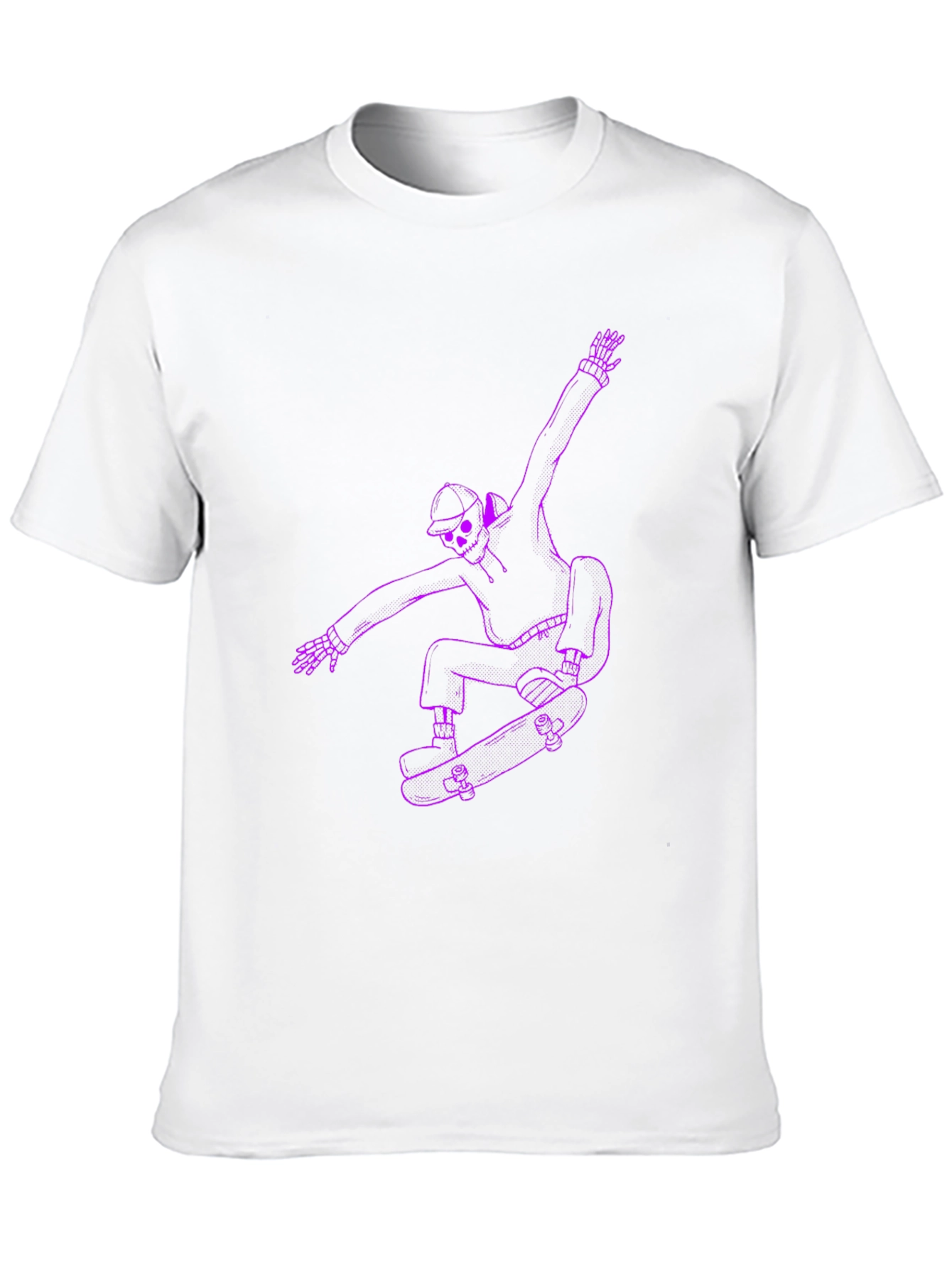 Skateboarding Skeleton Graphic Tee