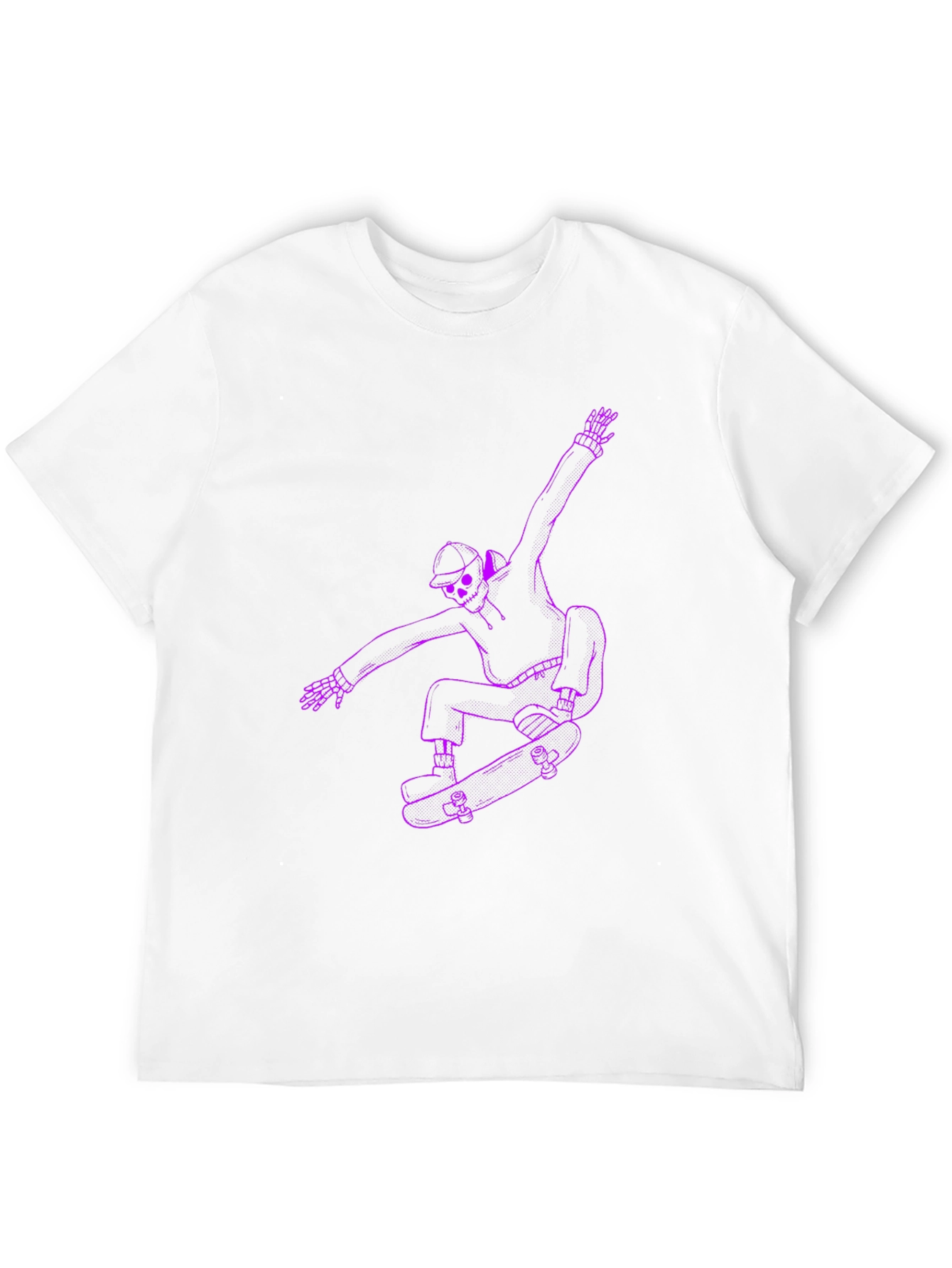 Skateboarding Skeleton Graphic Tee