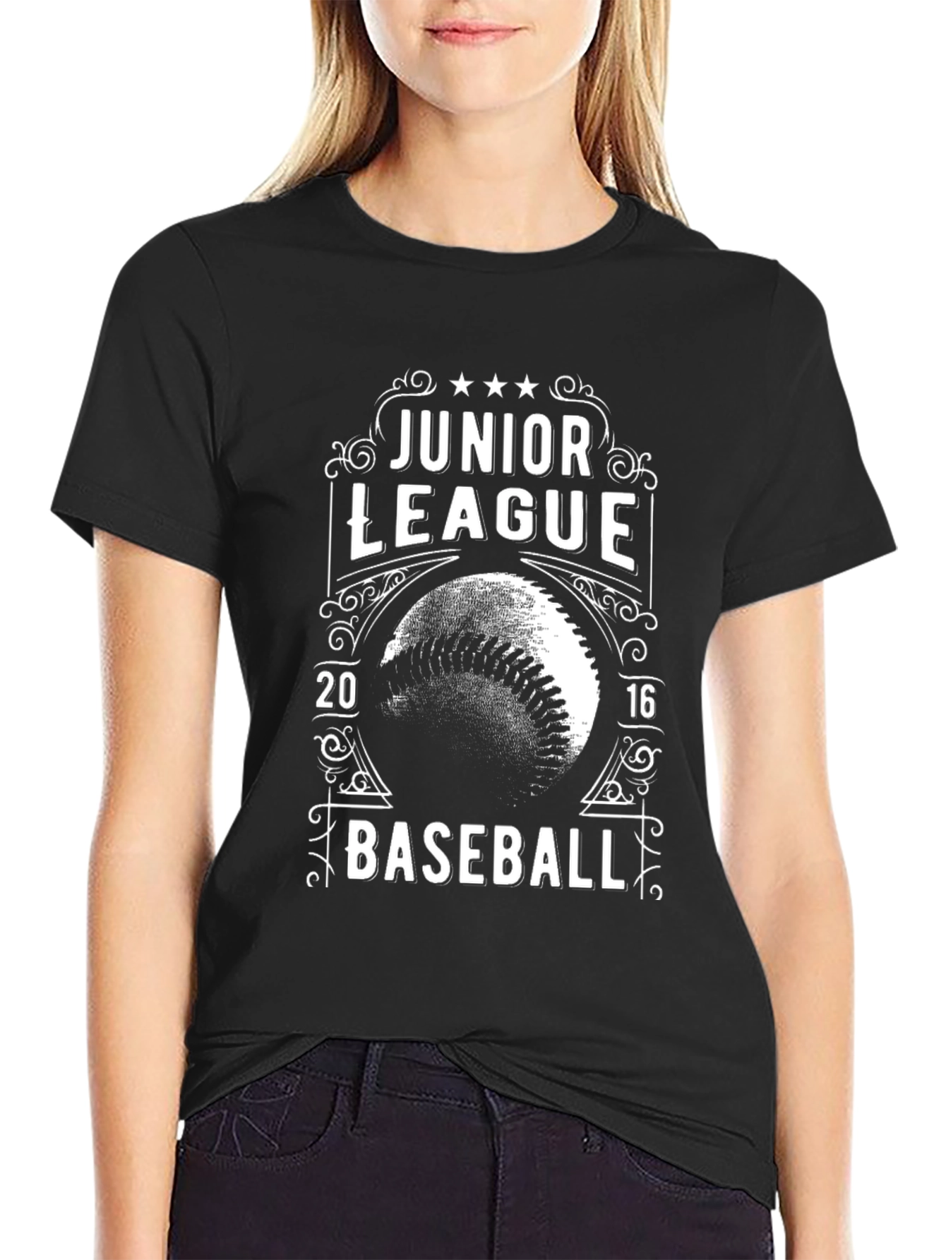 Junior League Baseball Black T-Shirt