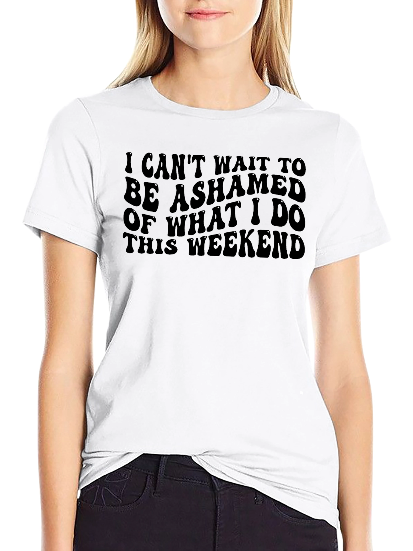 Ashamed Weekend Tee - Funny Graphic T-Shirt