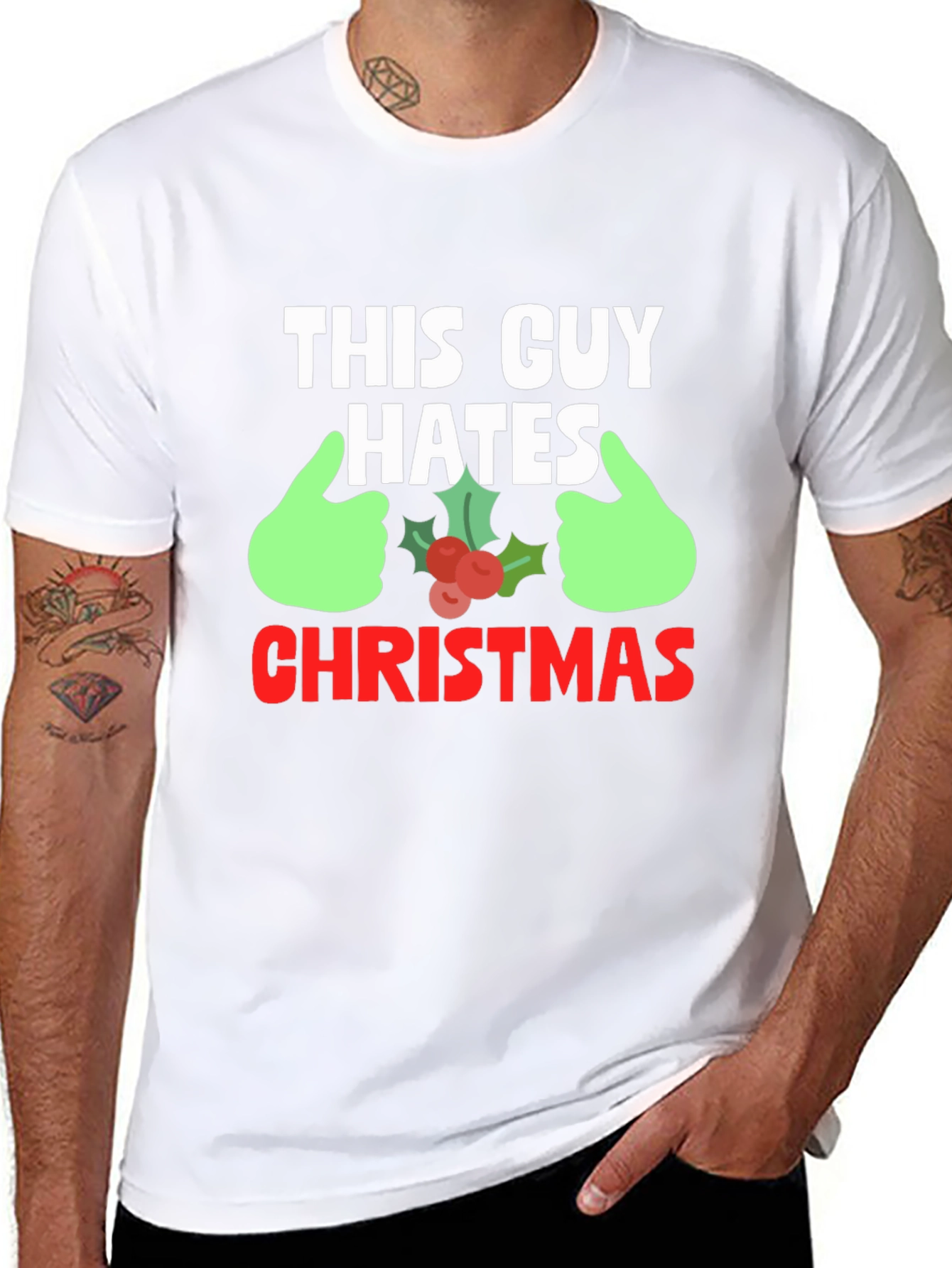This Guy Hates Christmas Graphic Tee