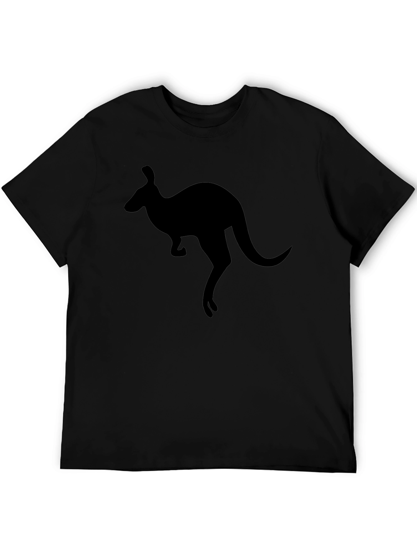 Kangaroo Silhouette T-Shirt - Black