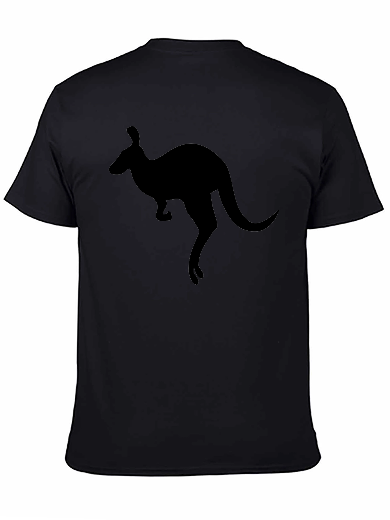 Kangaroo Silhouette T-Shirt - Black