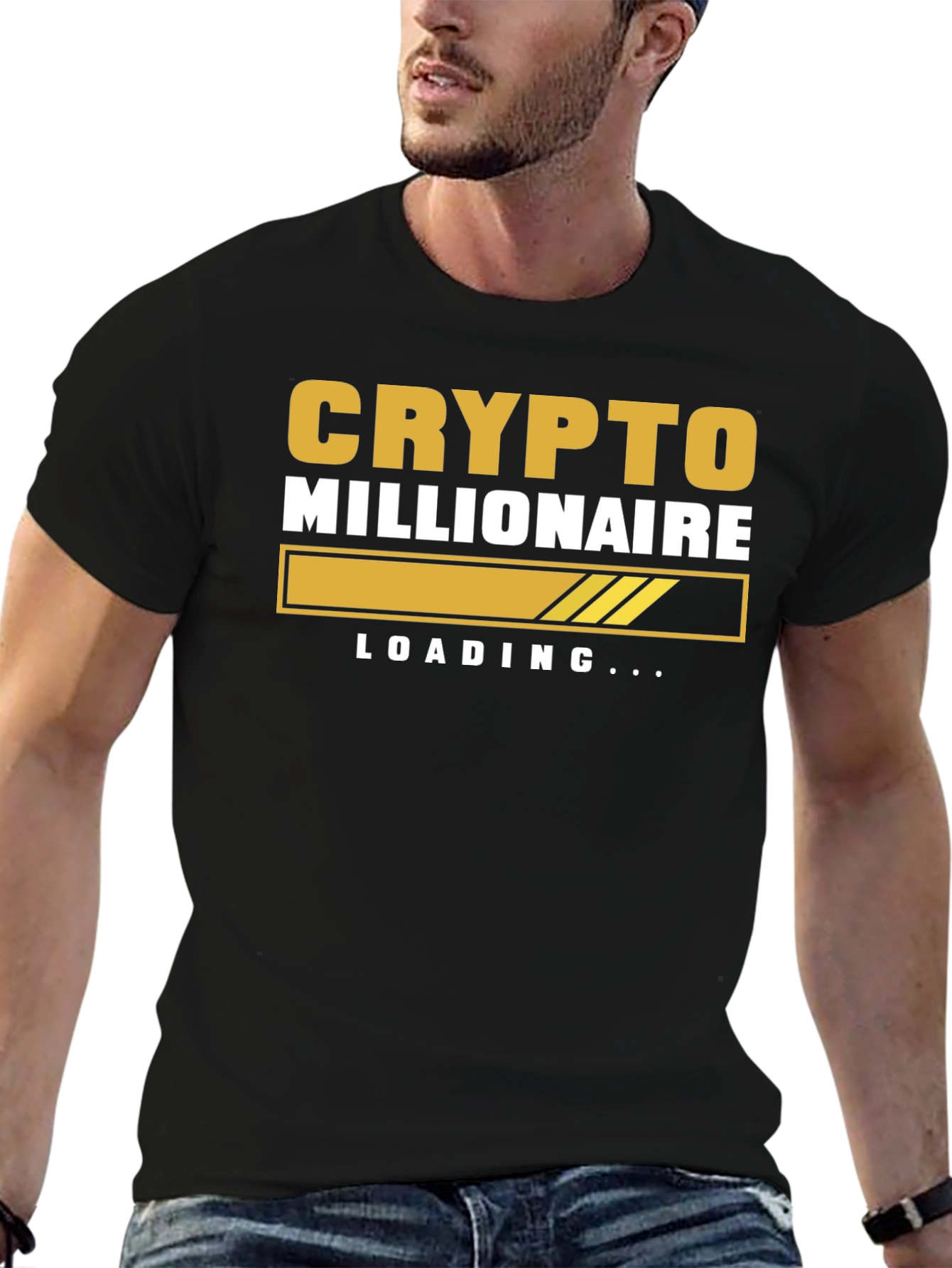 Crypto Millionaire Loading Graphic T-Shirt