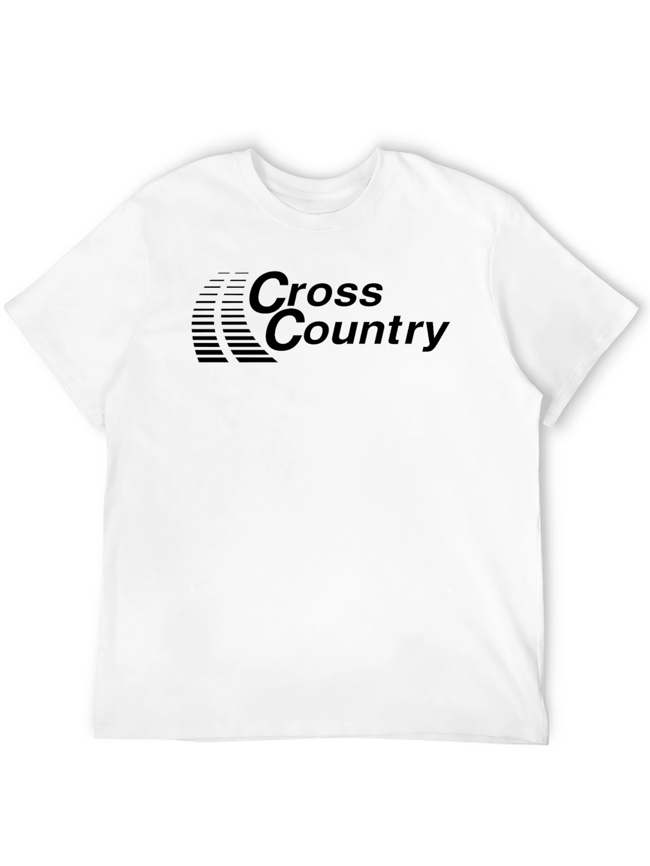 Cross Country Black Graphic Tee for Runners