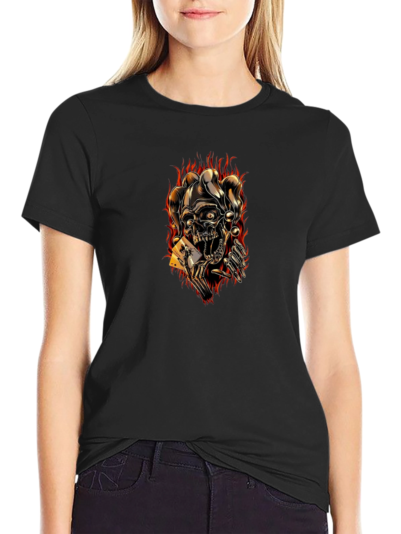 Skull Joker T-Shirt Graphic Tee
