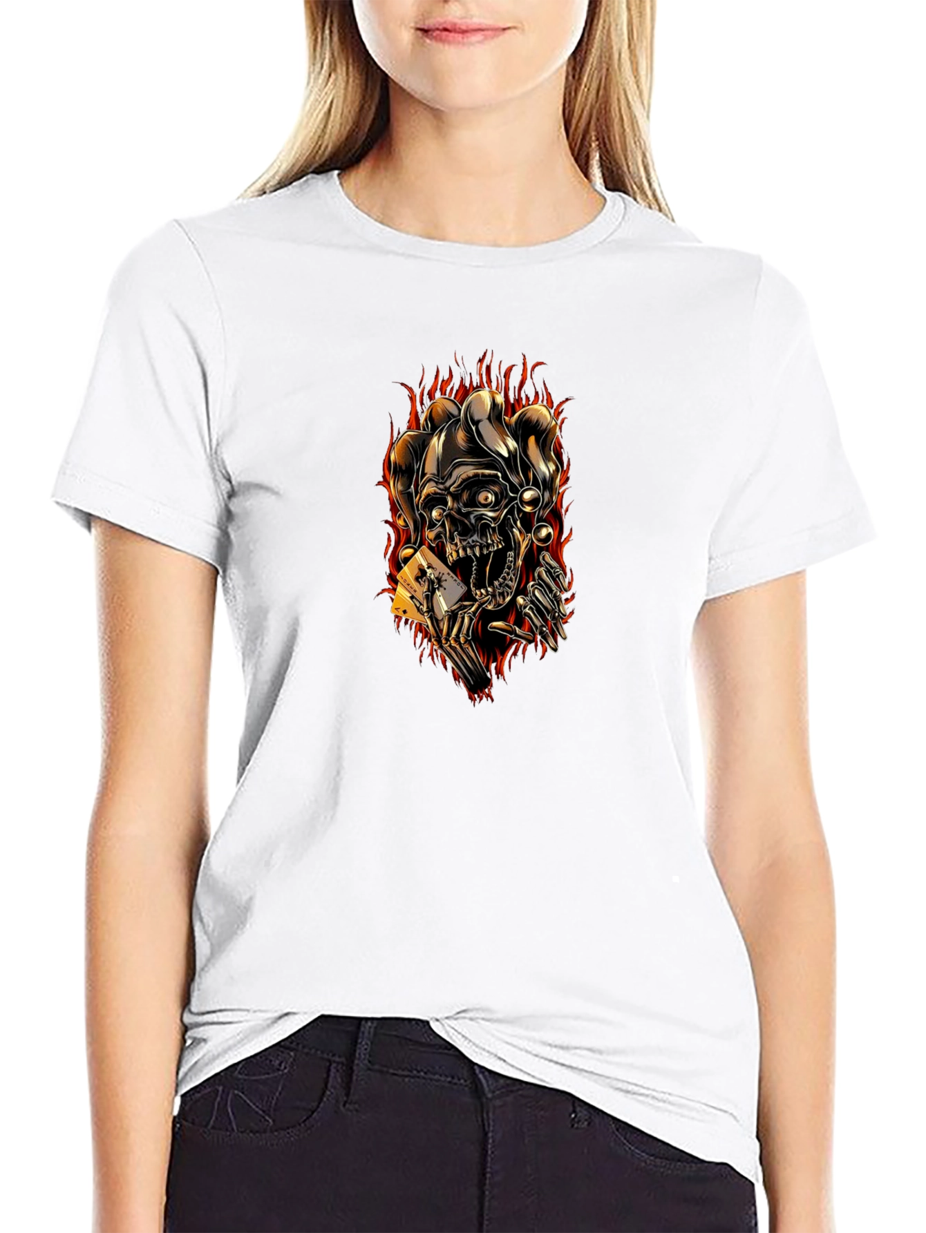 Skull Joker T-Shirt Graphic Tee