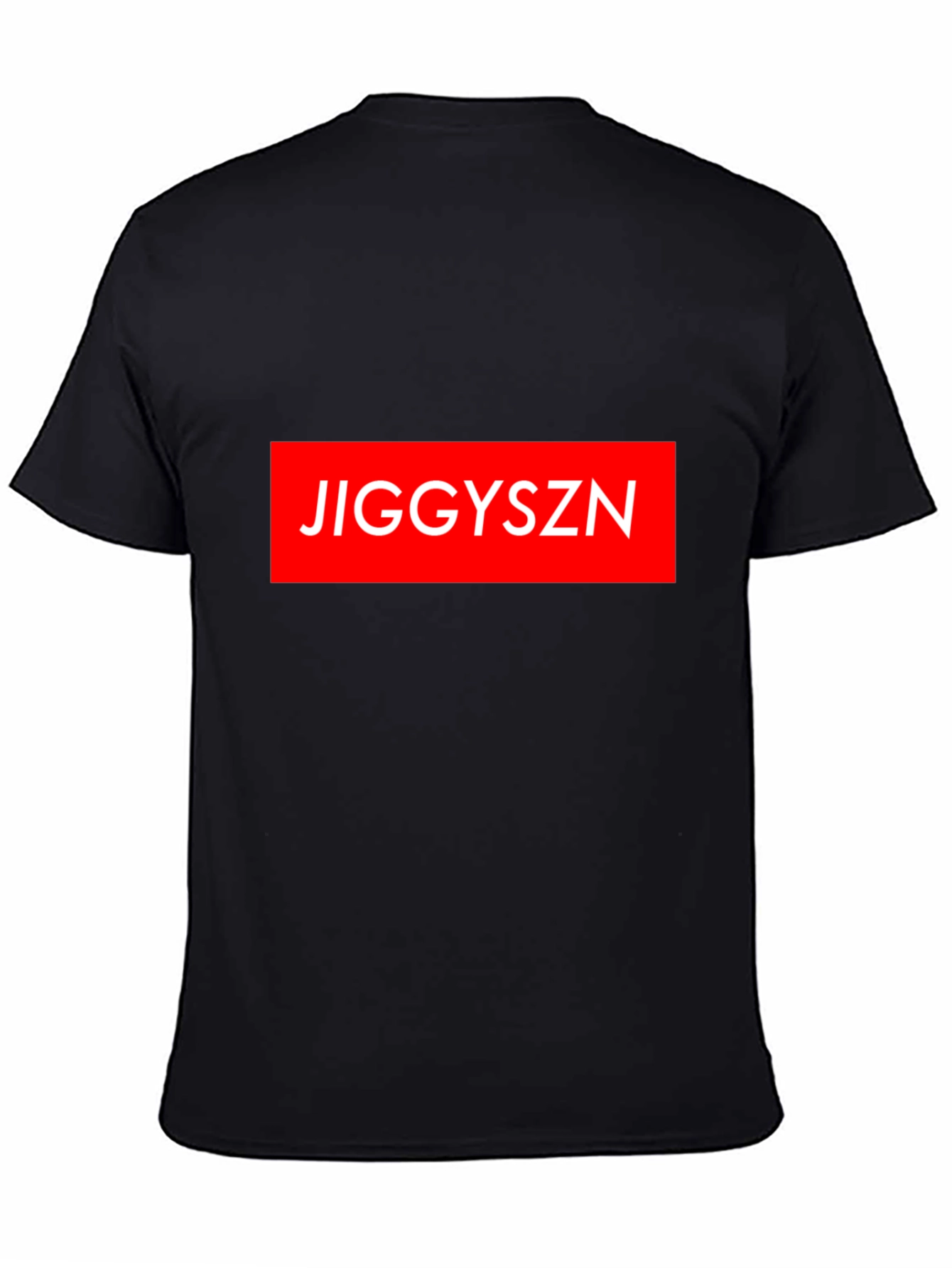 Jiggyszn Red Box Logo Black T-Shirt
