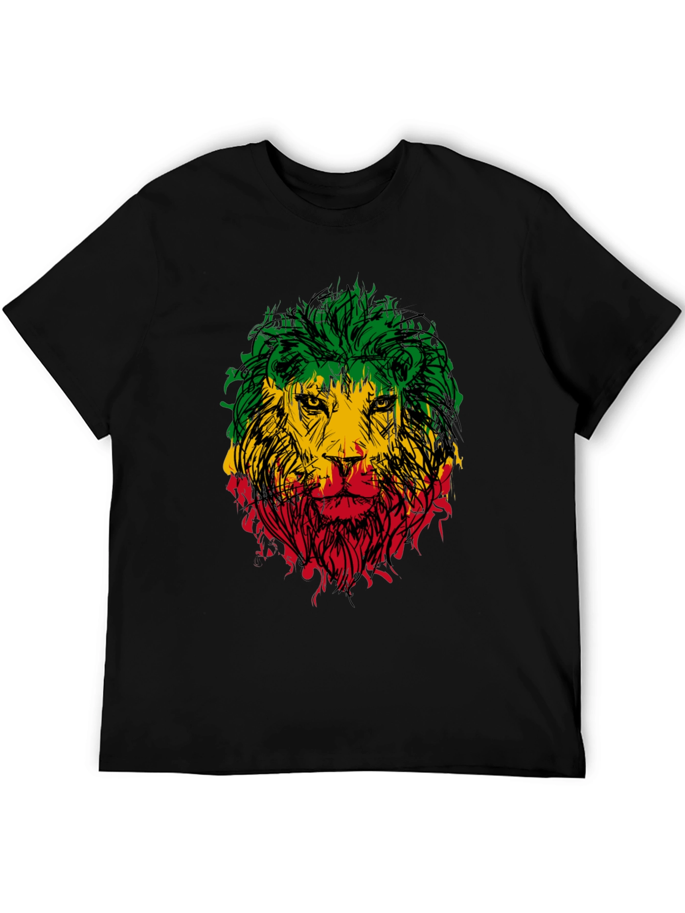 Rasta Lion Graphic Tee - Reggae Style