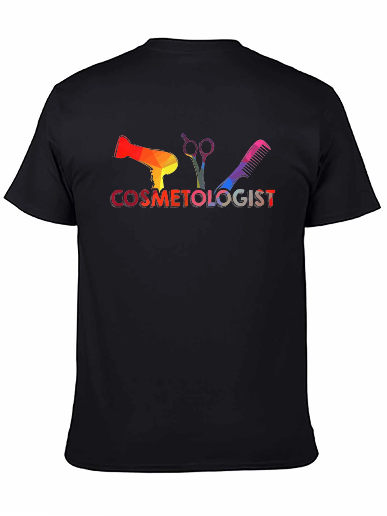 Cosmetologist Rainbow Graphic Tee