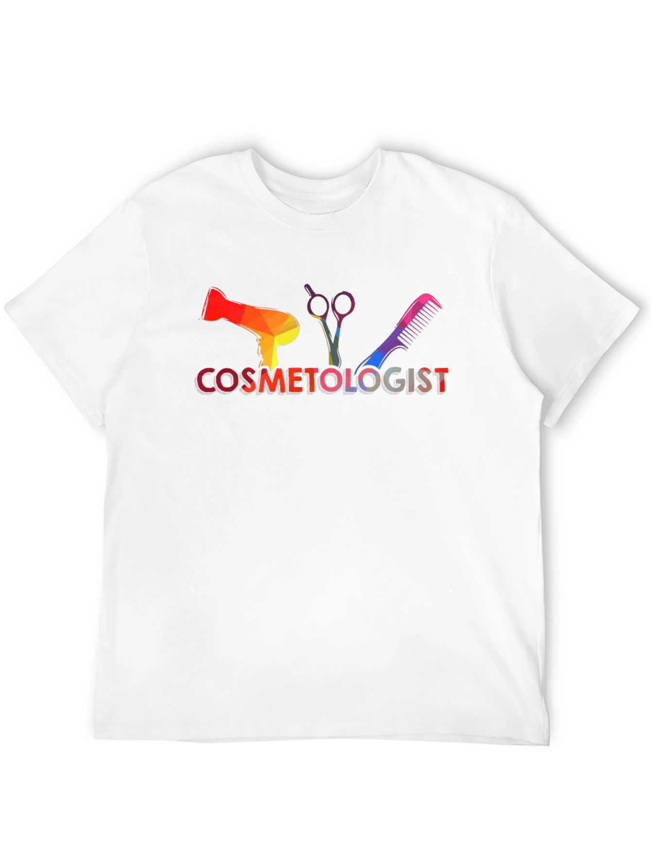 Cosmetologist Rainbow Graphic Tee