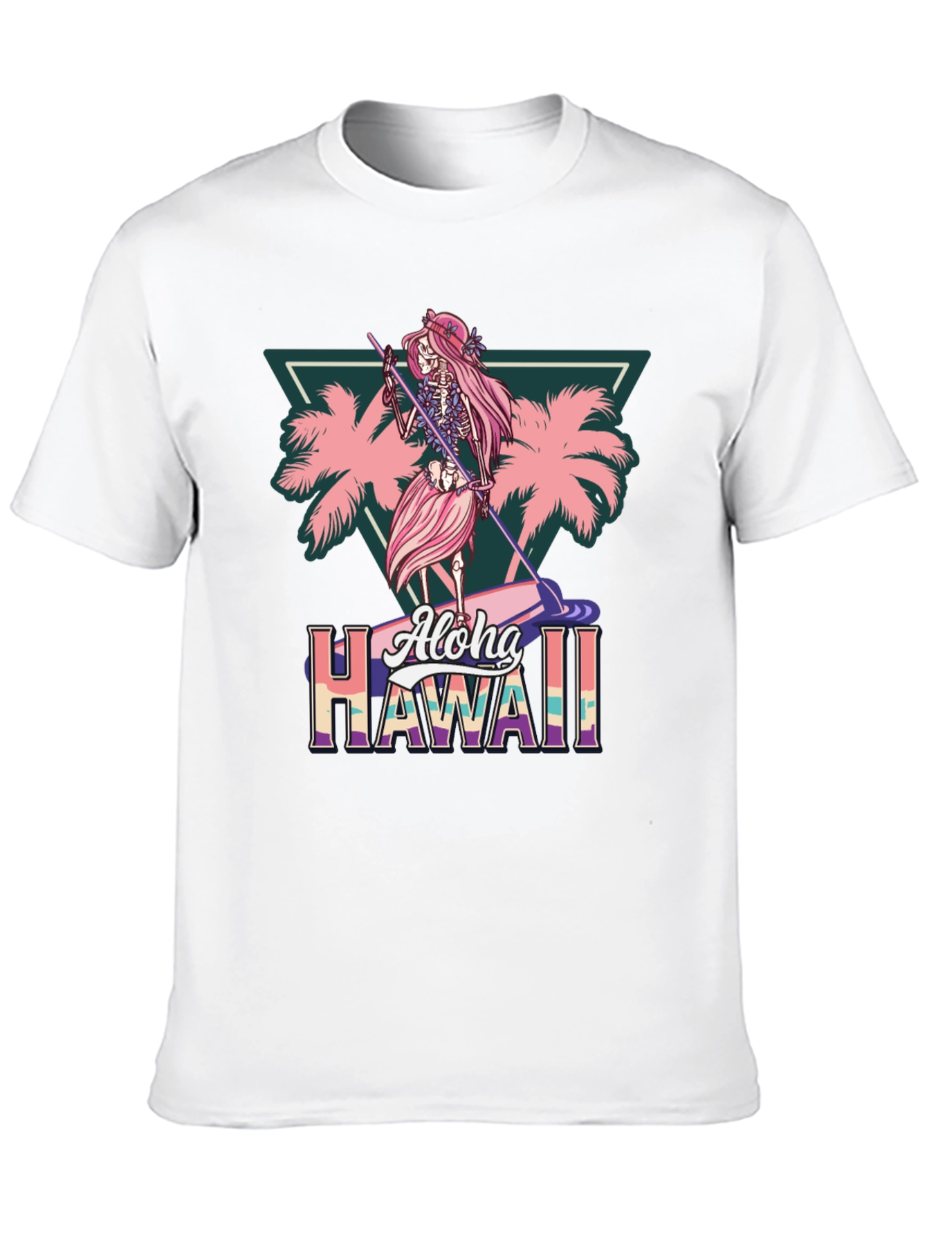 Aloha Hawaii Skeleton Surfer T-Shirt