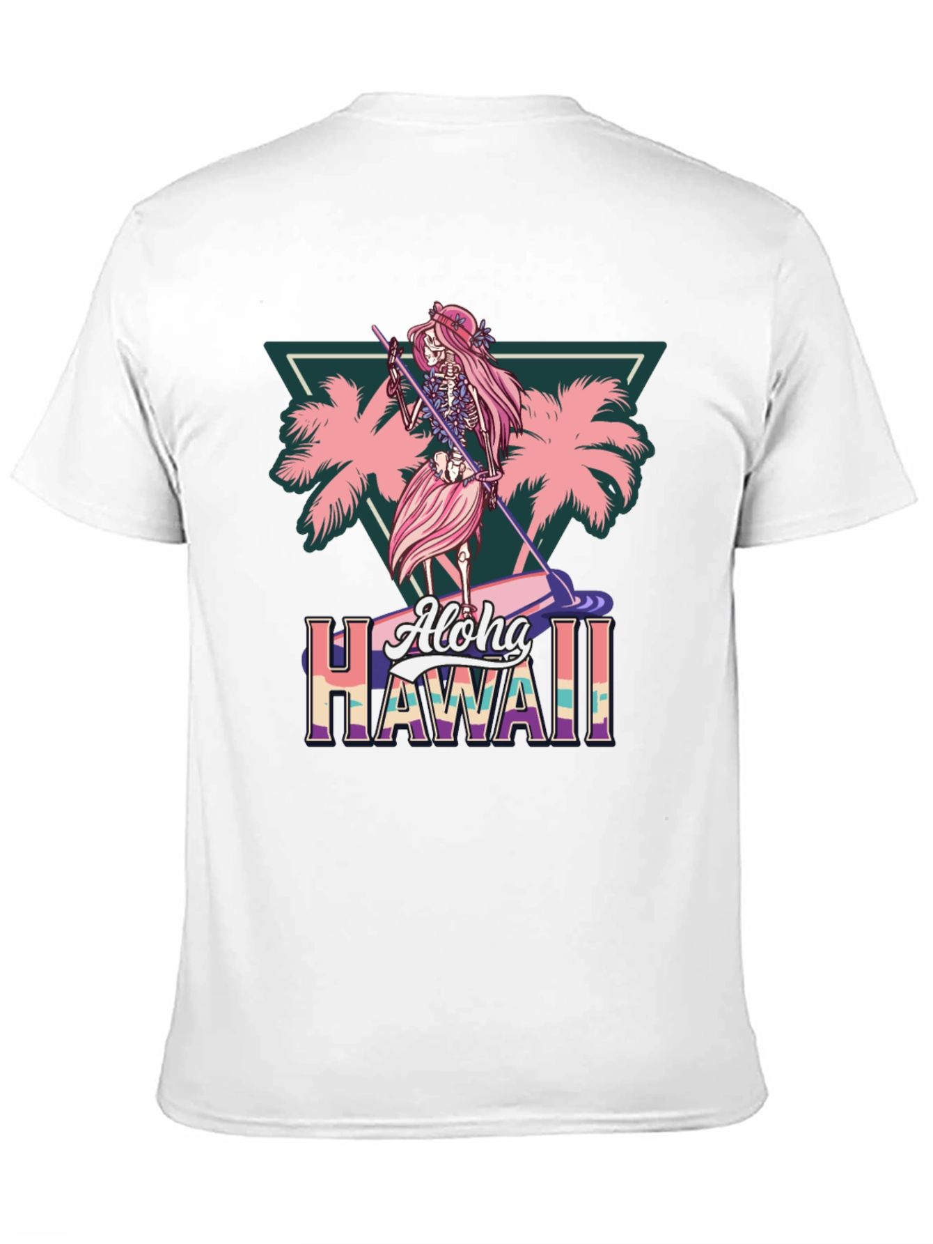 Aloha Hawaii Skeleton Surfer T-Shirt