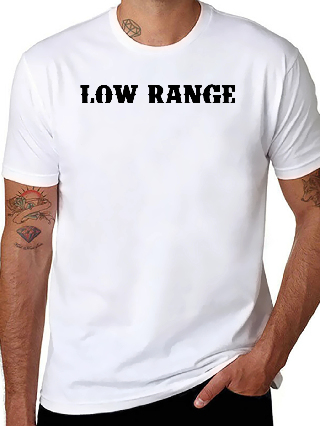 Low Range Black Graphic Tee - Mens