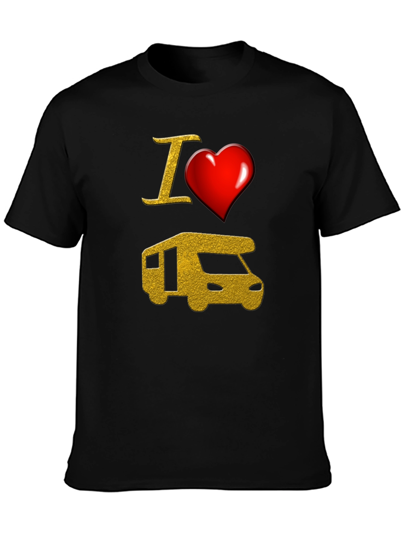 I Heart RV Graphic T-Shirt - Camping Adventure Tee