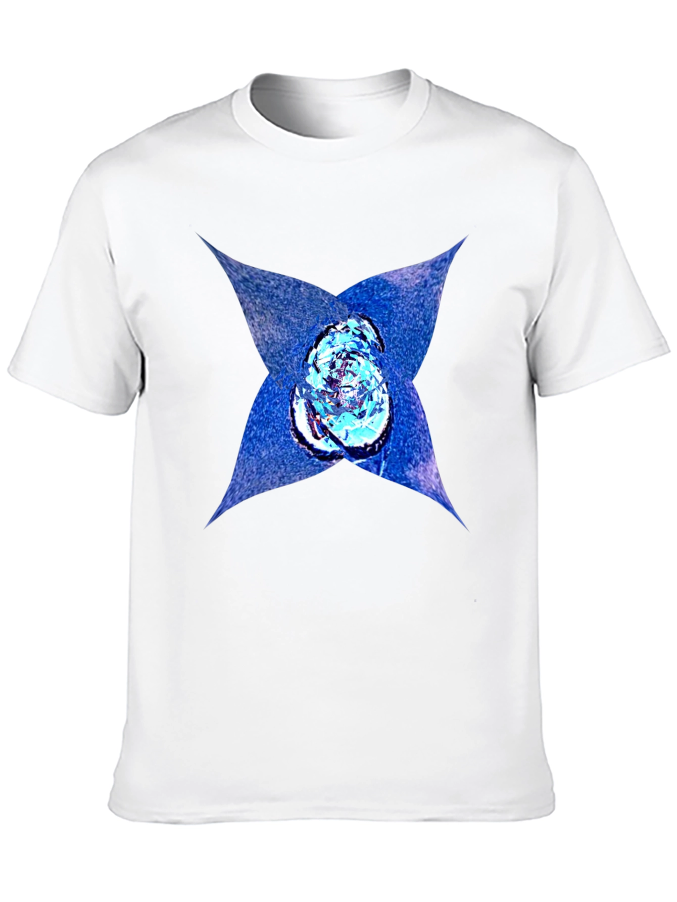 Abstract Graphic Print Black T-Shirt
