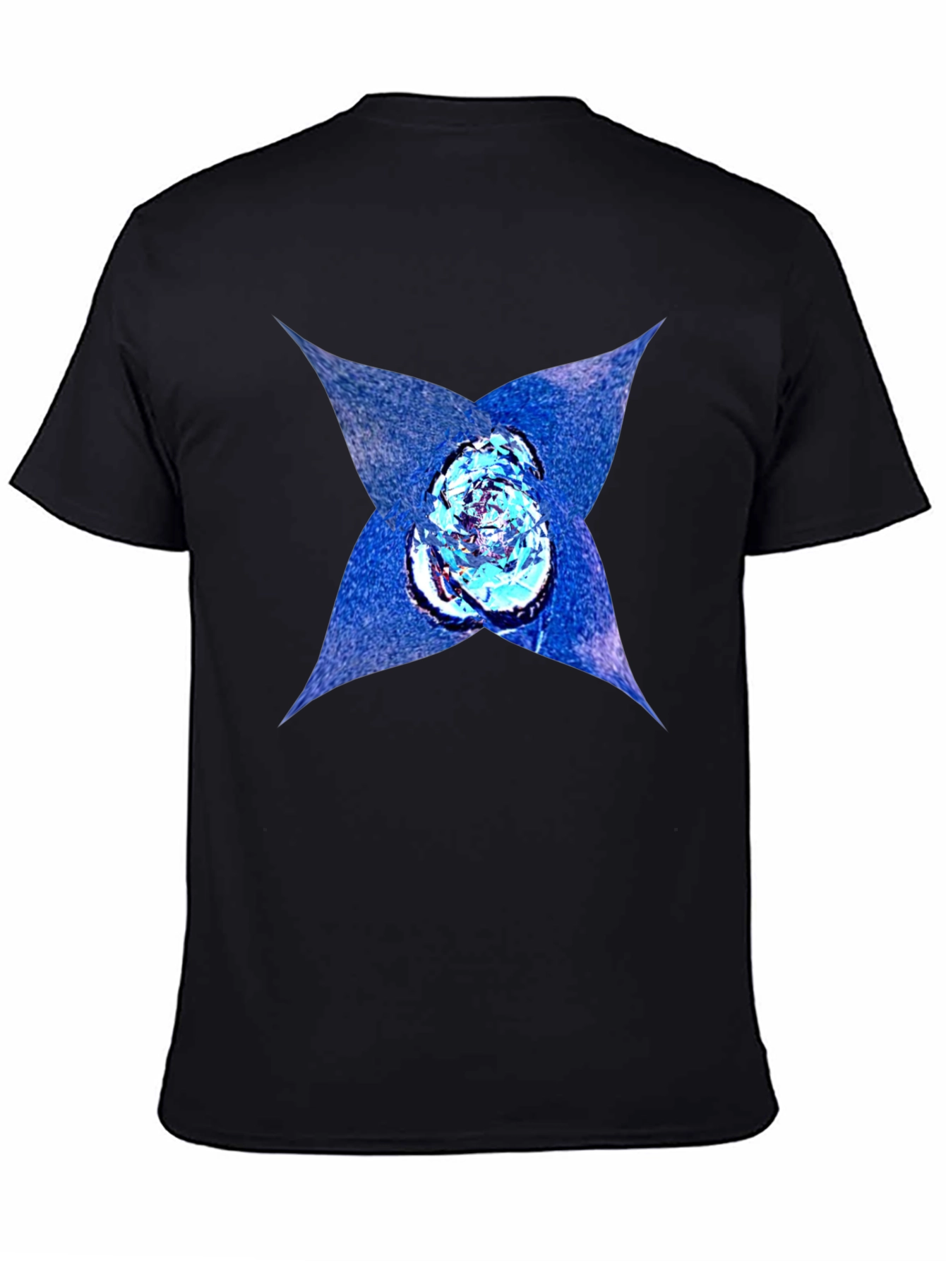 Abstract Graphic Print Black T-Shirt