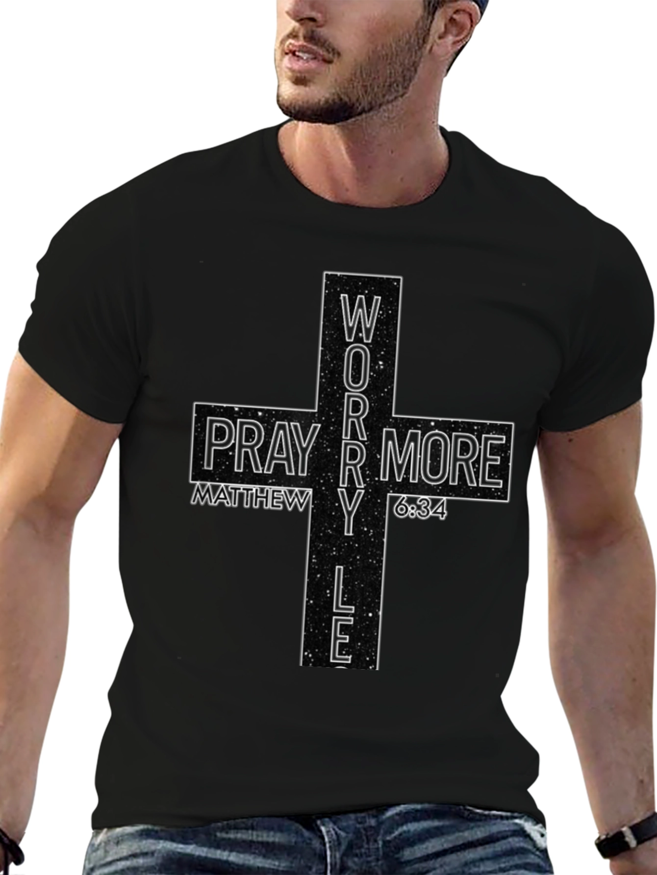Pray More Worry Less Graphic Tee