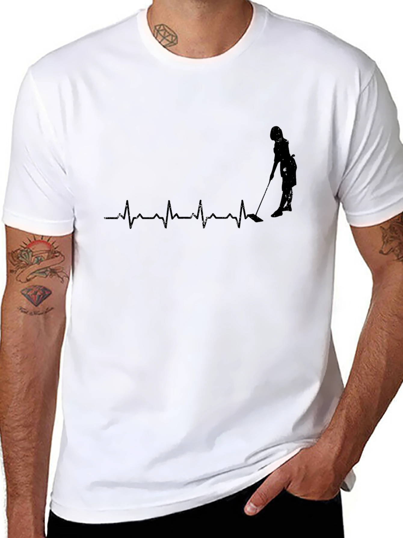 Heartbeat Cleaning T-Shirt - Black