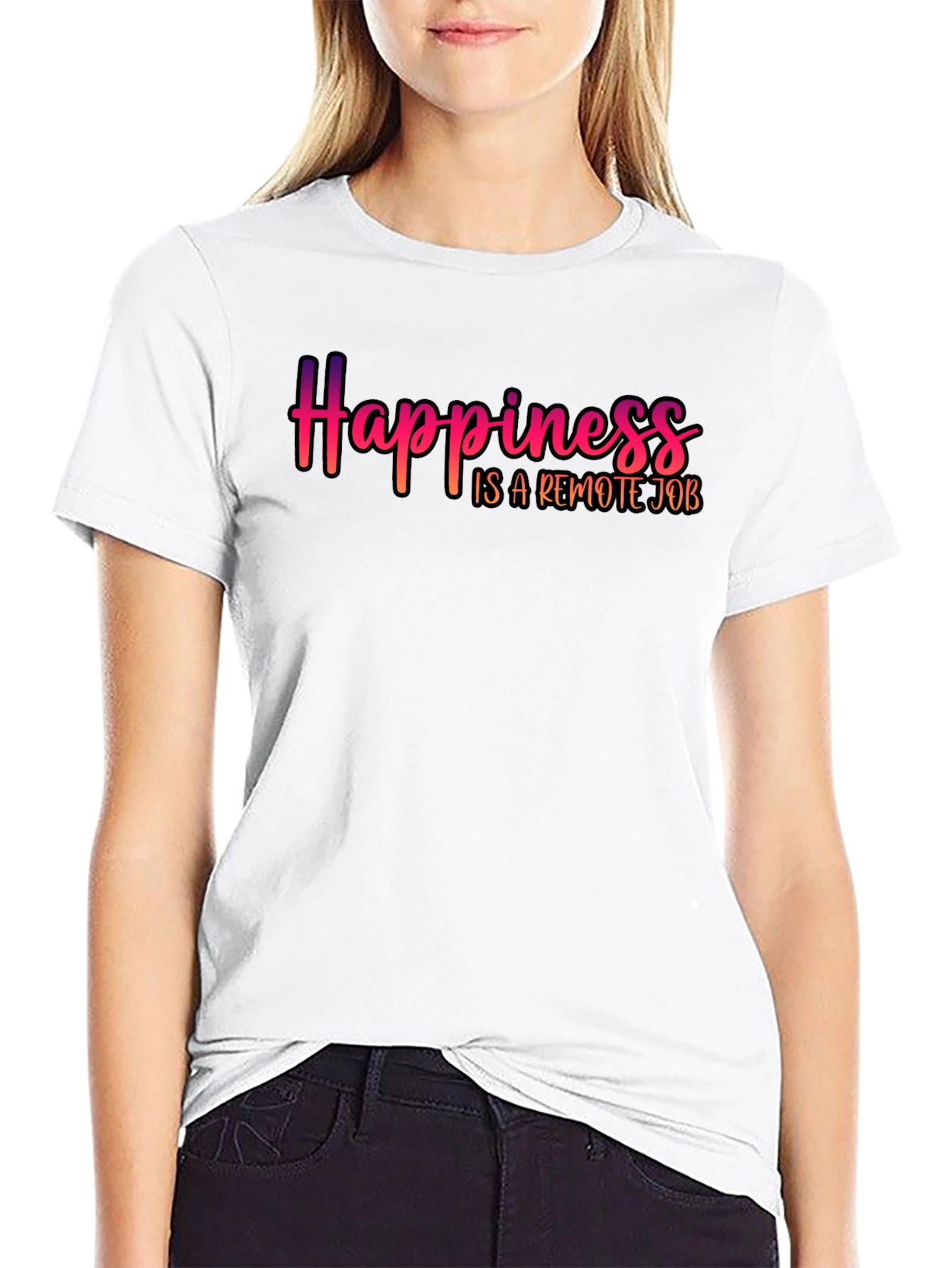 Happiness is a Remote Job T-Shirt