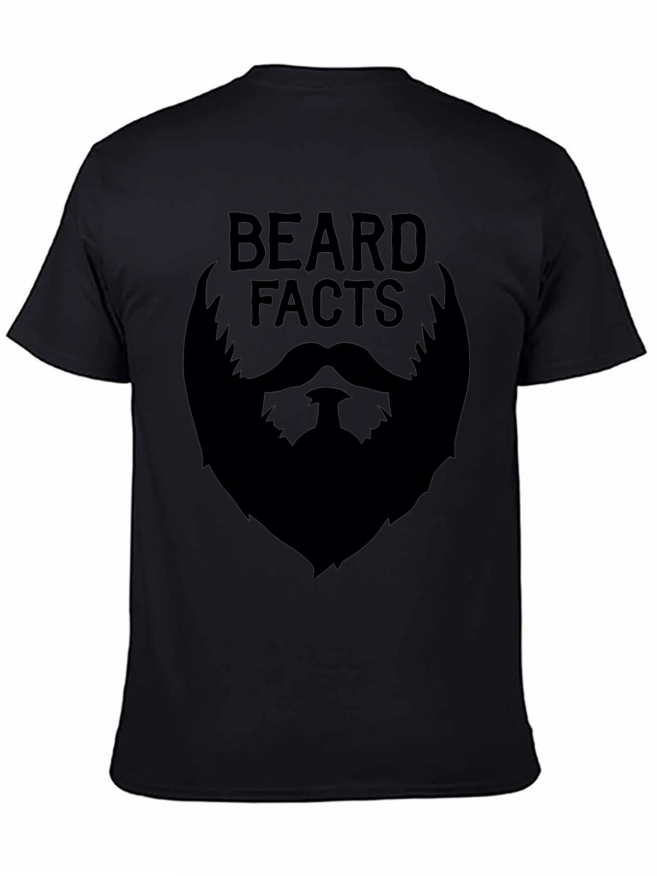 Beard Facts Graphic Tee - Black Cotton