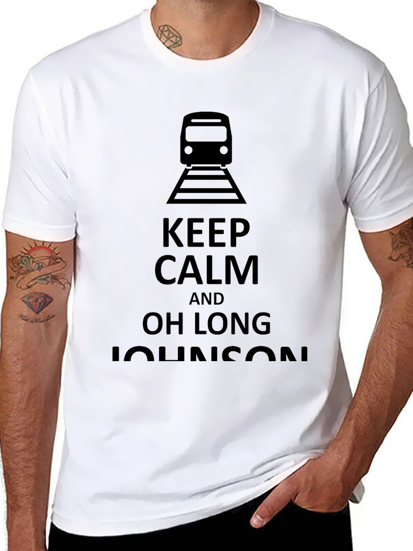 Keep Calm Train T-Shirt - Oh Long Johnson Tee