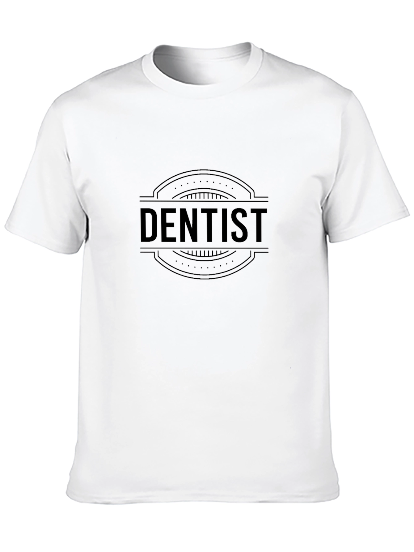 Dentist Graphic T-Shirt - Black Crew Neck Tee