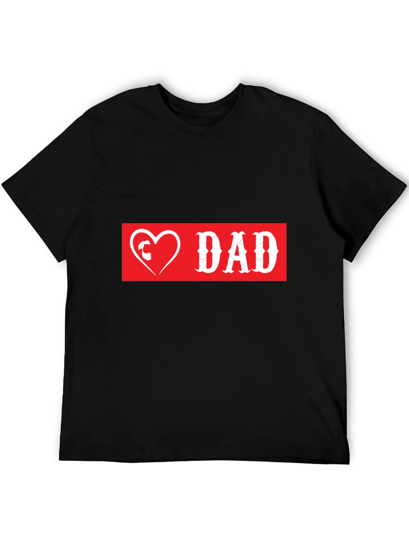 Love Dad Graphic T-Shirt - Black