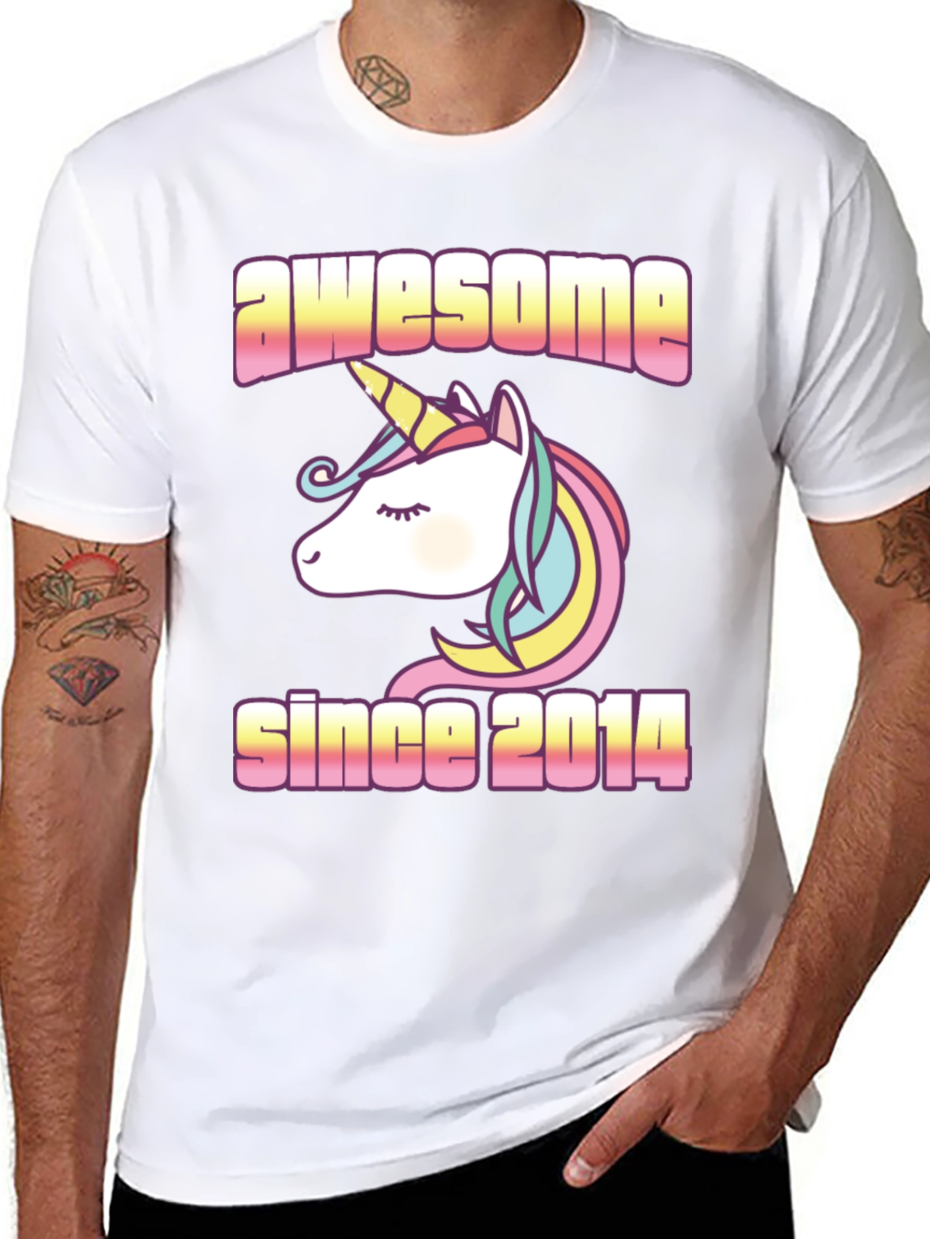 Awesome Since 2014 Unicorn T-Shirt