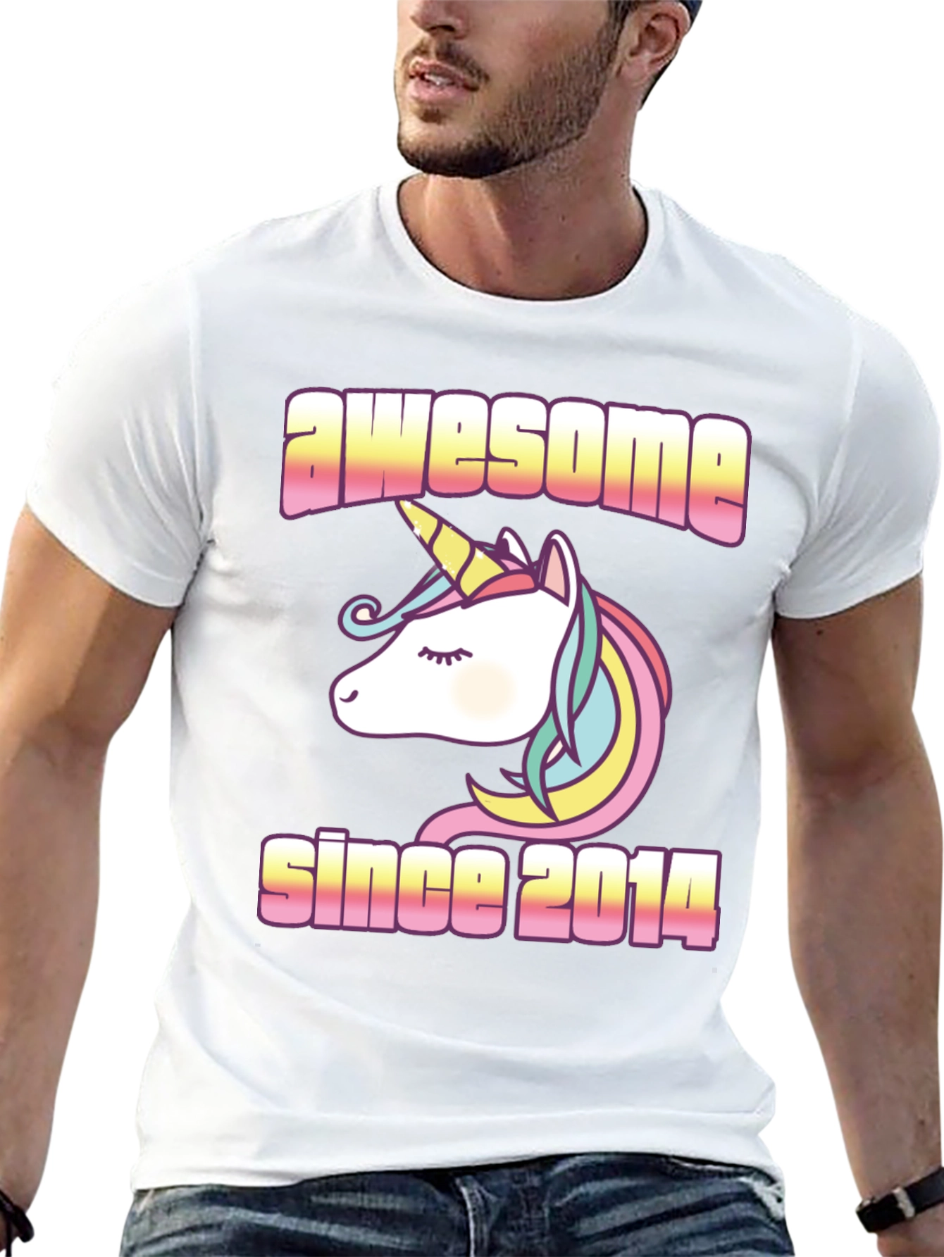 Awesome Since 2014 Unicorn T-Shirt