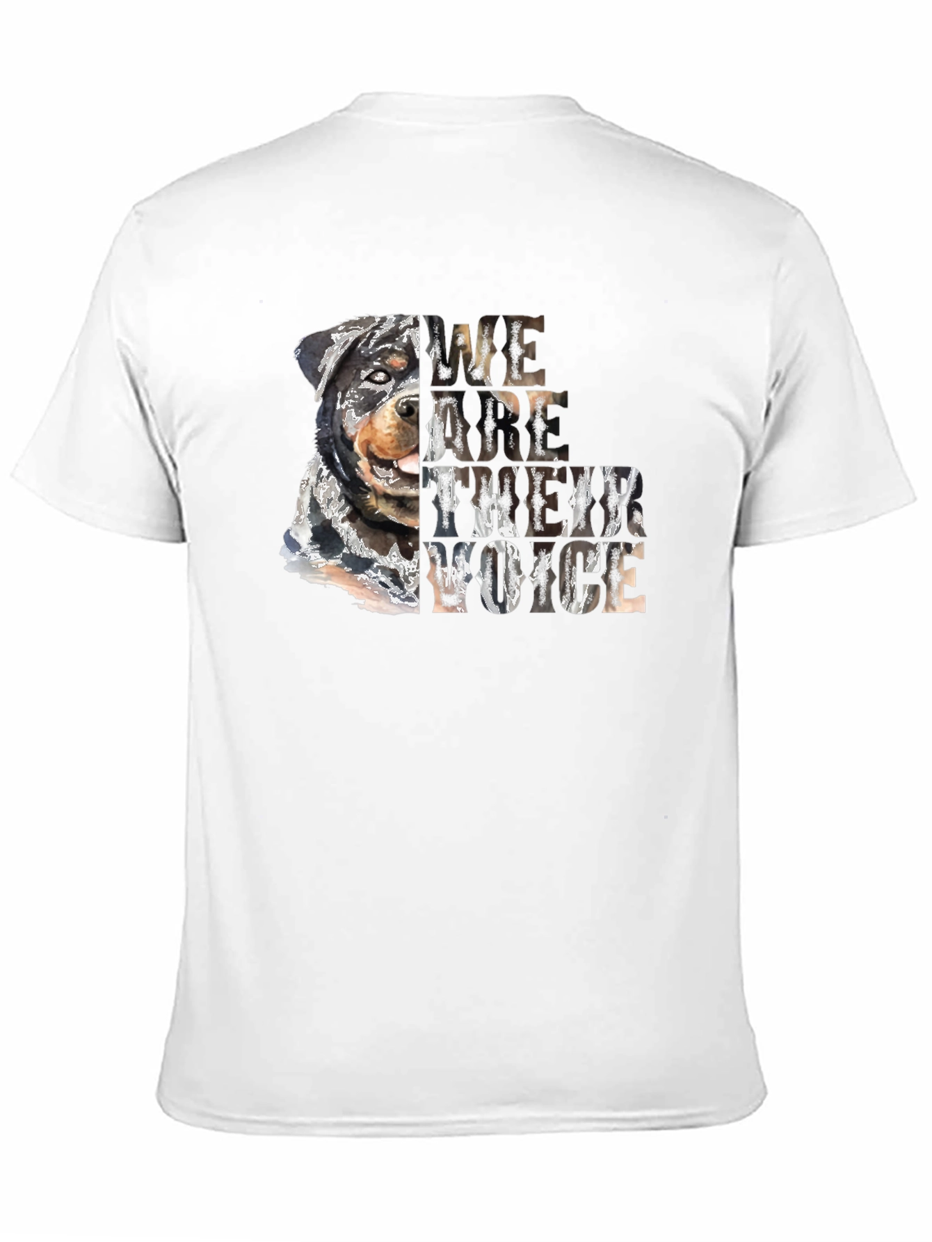 Rottweiler We Are Their Voice Graphic Tee