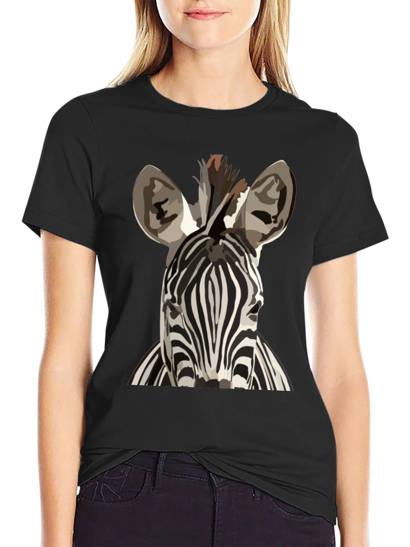 Zebra Graphic Tee - Bold Animal Print T-Shirt