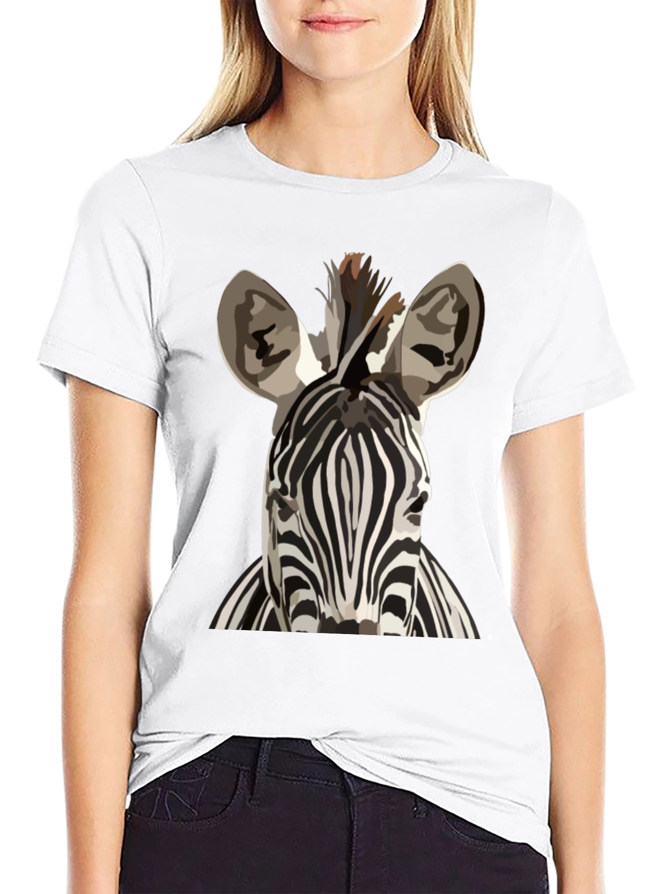 Zebra Graphic Tee - Bold Animal Print T-Shirt
