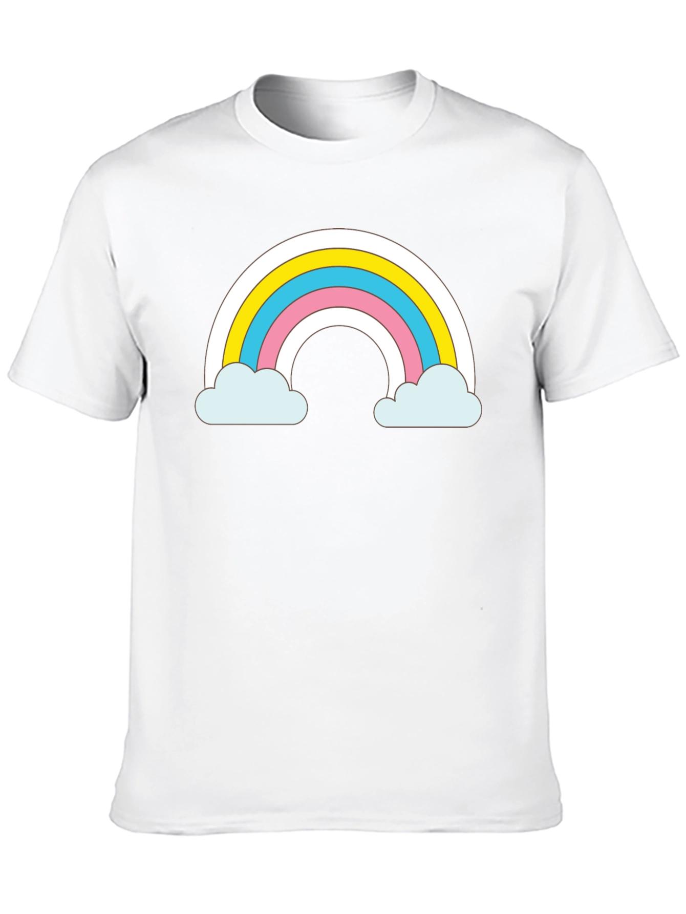 Rainbow Cloud T-Shirt - Cute and Trendy Black Tee