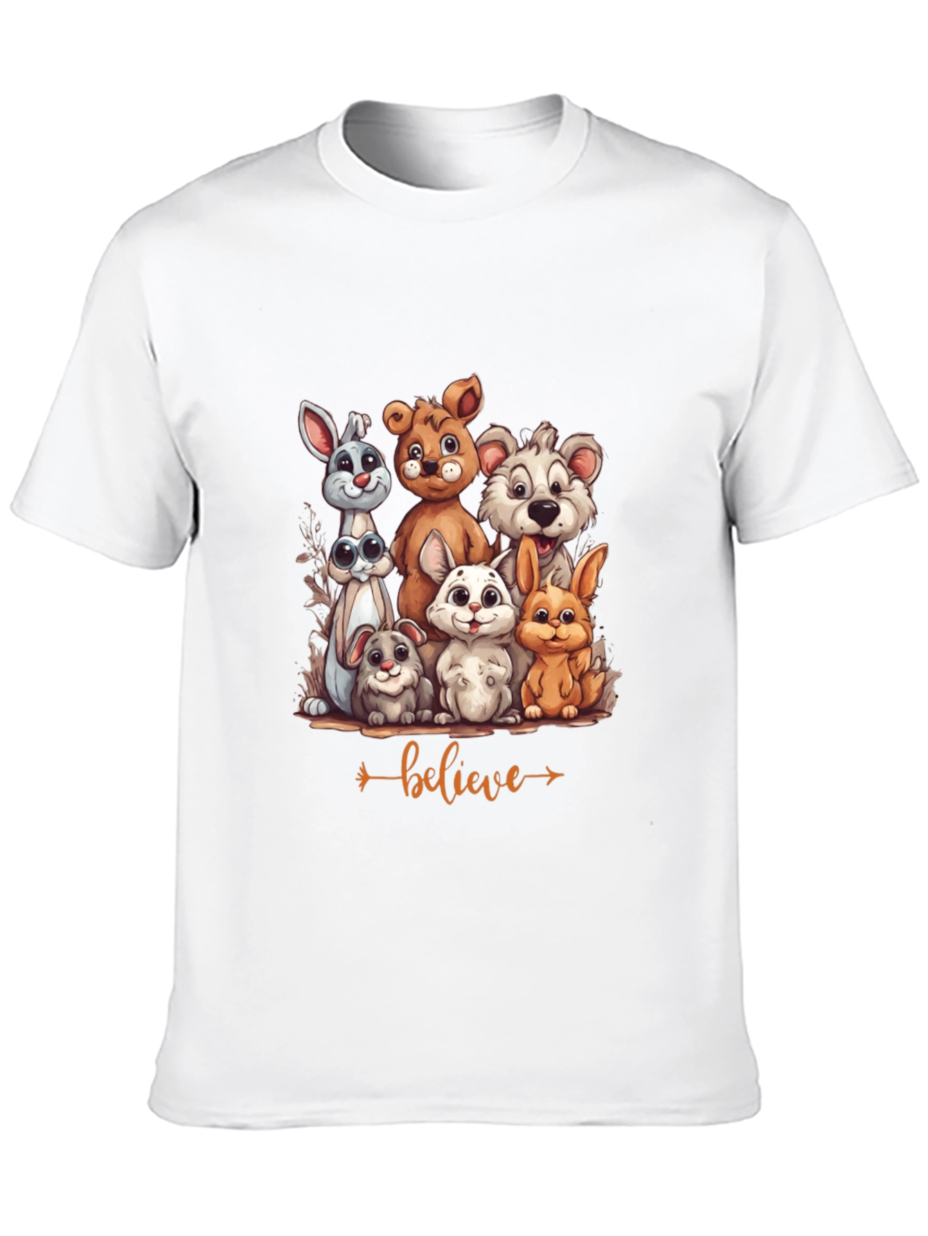 Believe Animal Friends Graphic T-Shirt