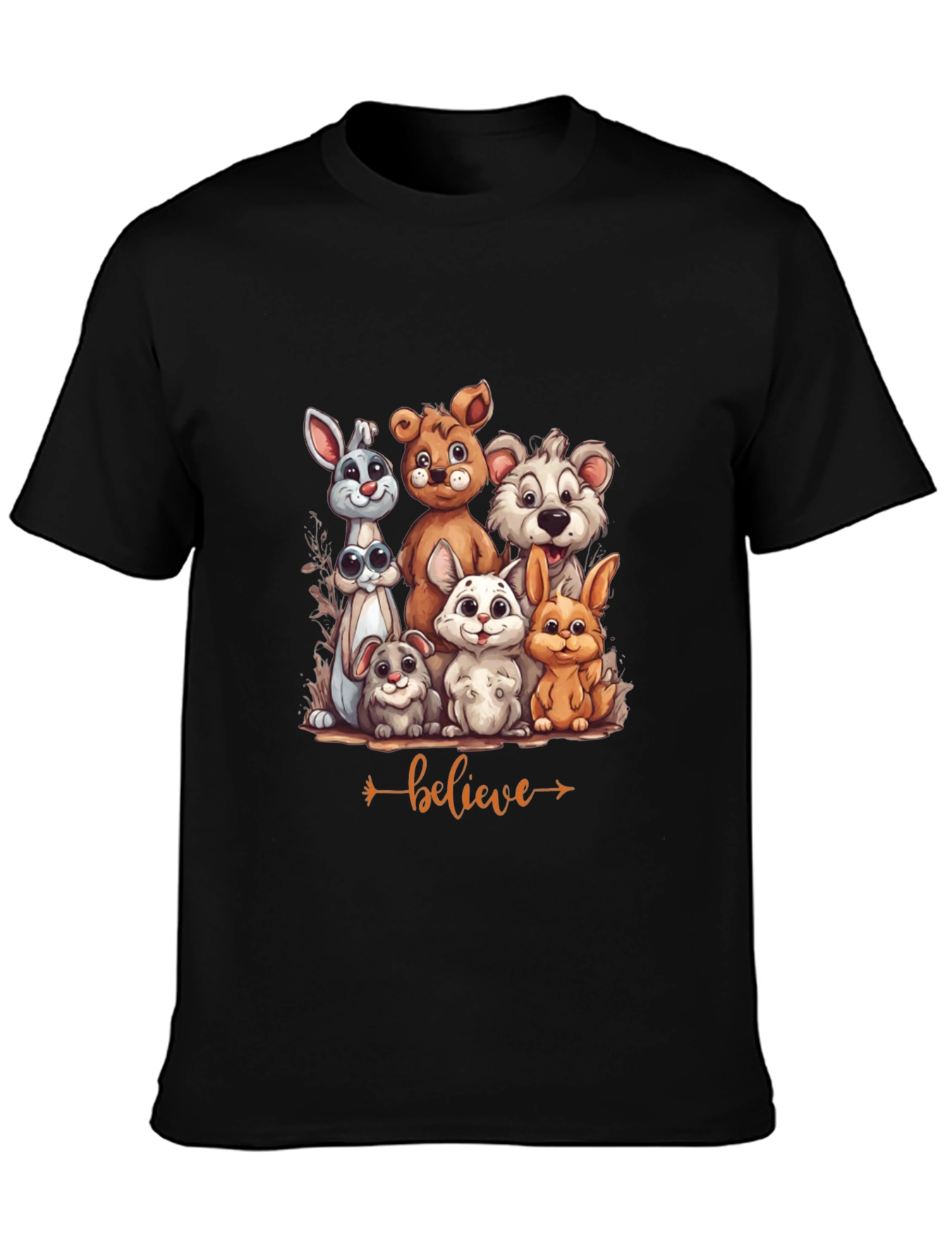 Believe Animal Friends Graphic T-Shirt