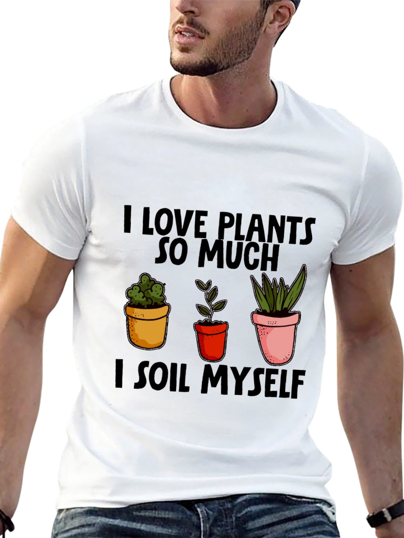 I Love Plants T-Shirt Funny Gardening Shirt