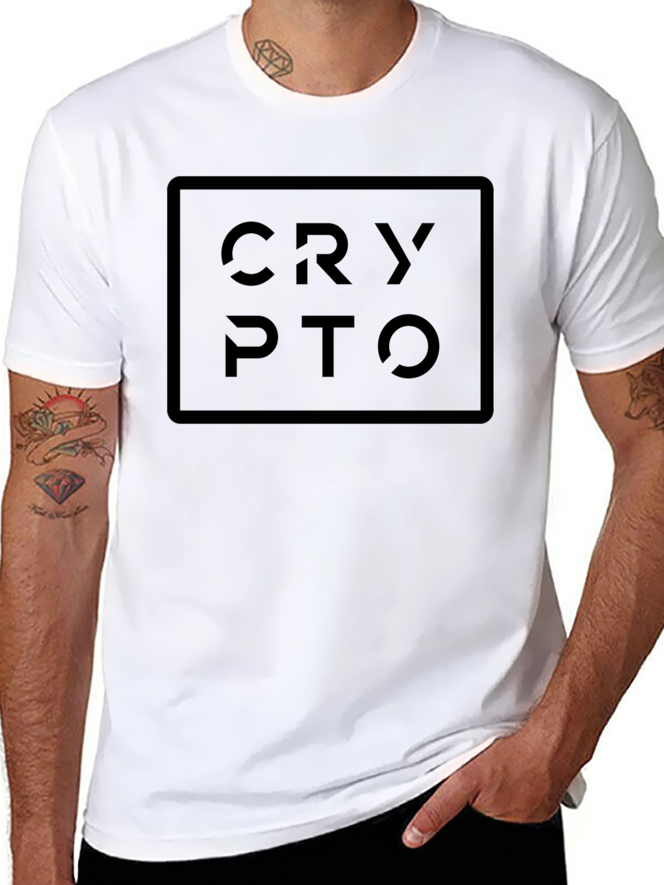 Crypto Graphic Tee - Black