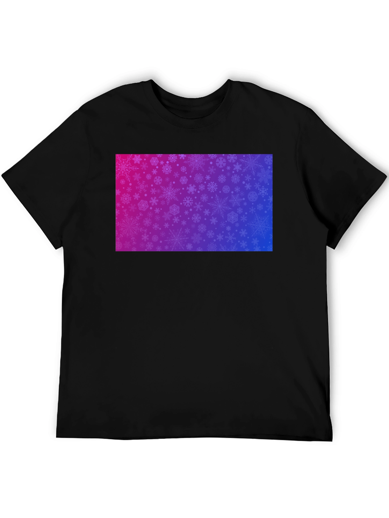 Snowflake Gradient Tee - Stylish Winter Apparel