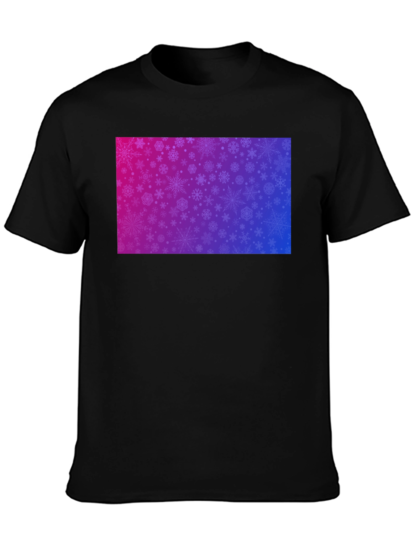 Snowflake Gradient Tee - Stylish Winter Apparel