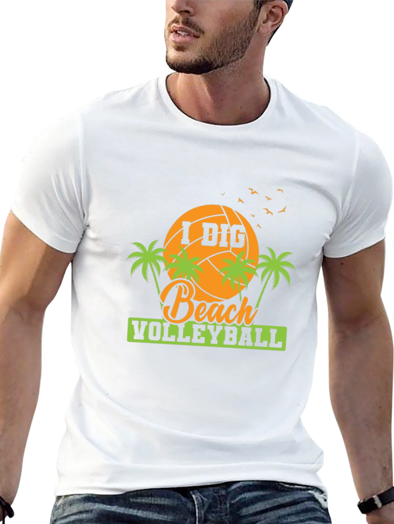I Dig Beach Volleyball Graphic Tee