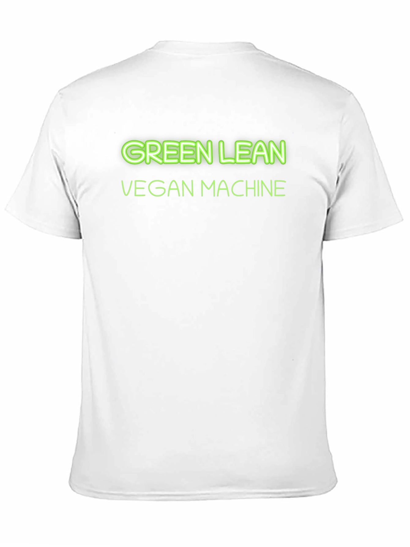 Green Lean Vegan Machine Black T-Shirt