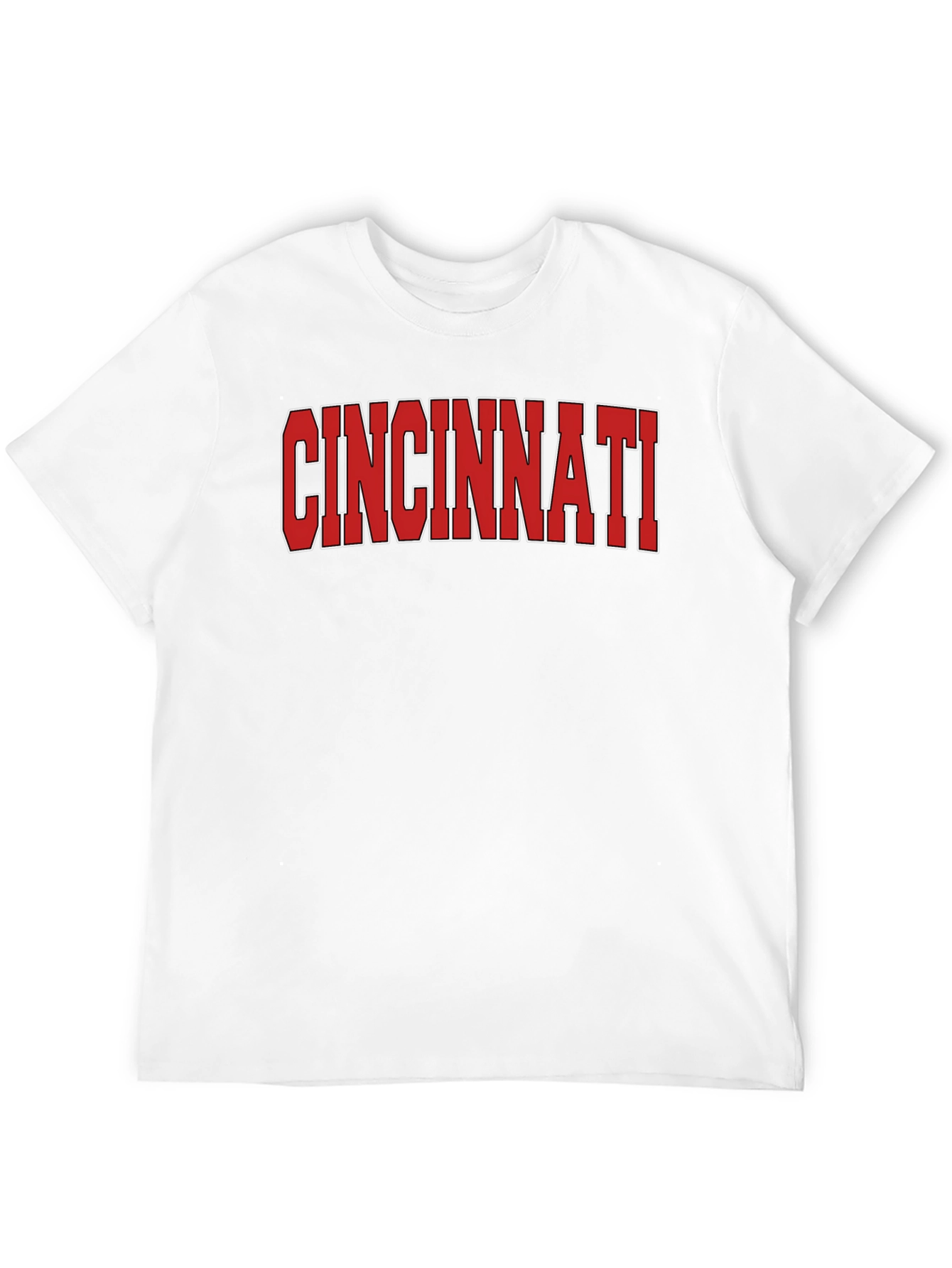Cincinnati Red Text Graphic Tee Shirt